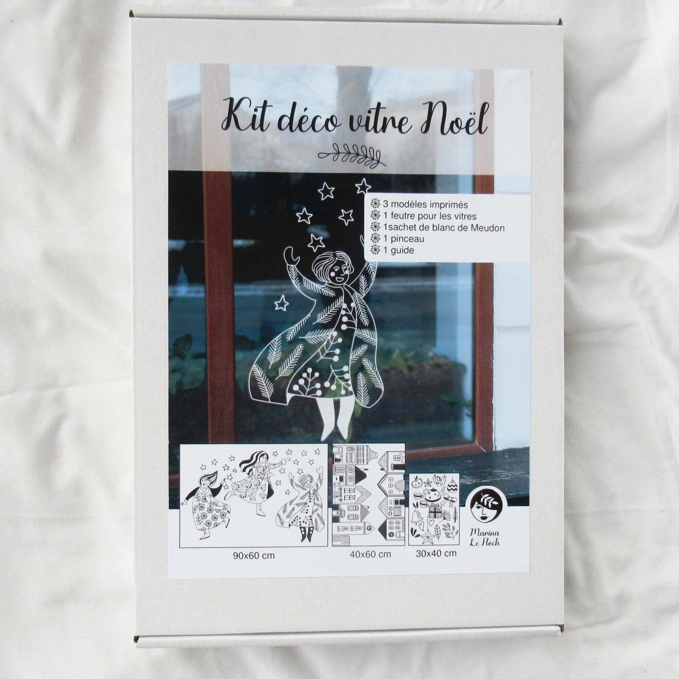 Kit déco de vitre Noël - danse des étoiles