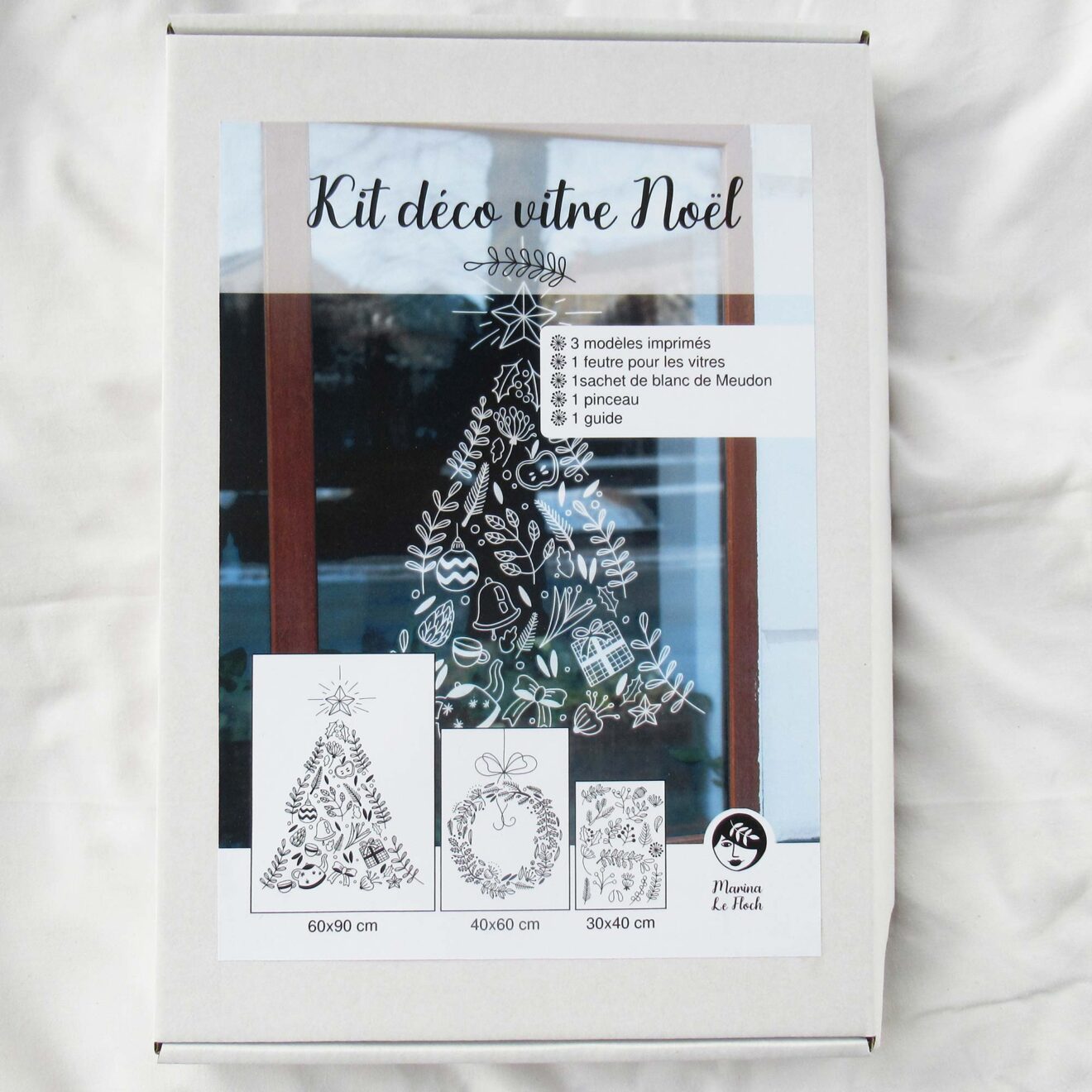 Kit déco de vitre Noël - Sapin