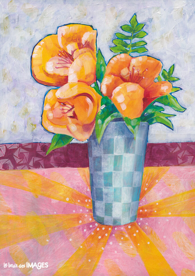 Bouquet de fleurs aux 3 fleurs jaune